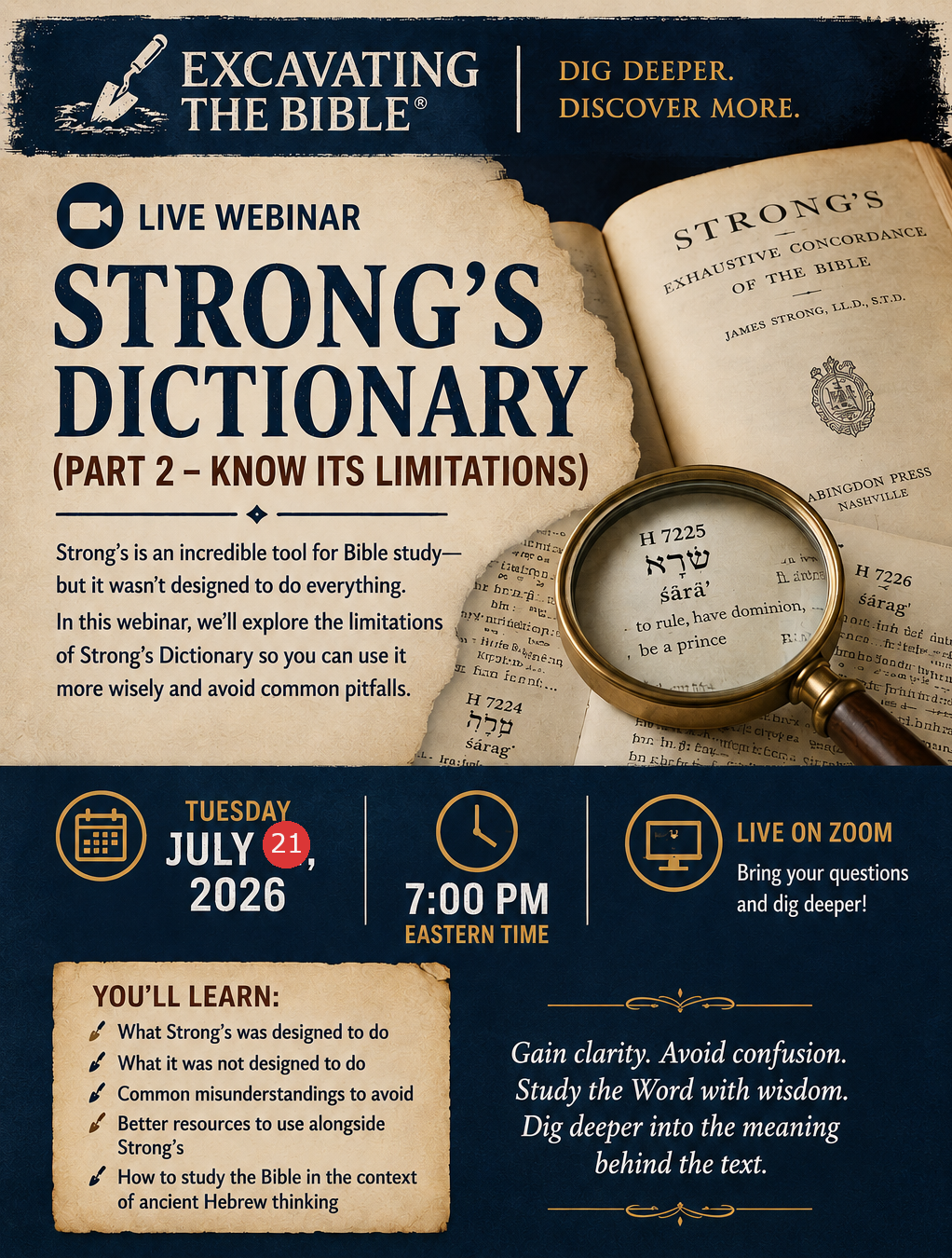 Strong's Dictionary (Part 2 - Know its limitations)
